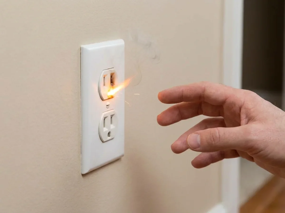 What to Do When You See Outlet Sparking — outlet sparking