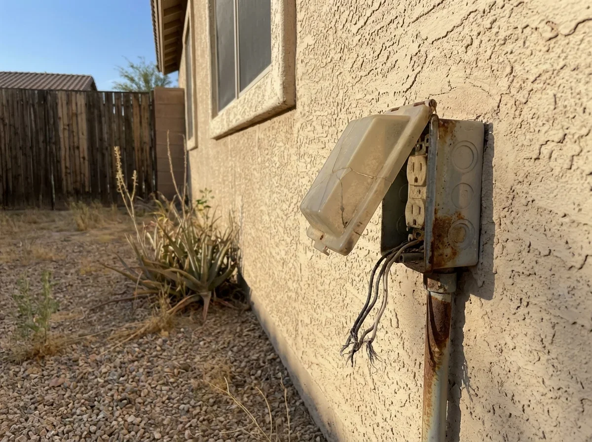 New exterior outlet avoids future costly electrical repairs and hazards